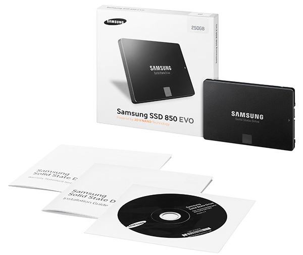 SAMSUNG 850 EVO 2.5 250GB SATA III 3D NAND Internal Solid State Drive (SSD)  MZ-75E250B/AM 